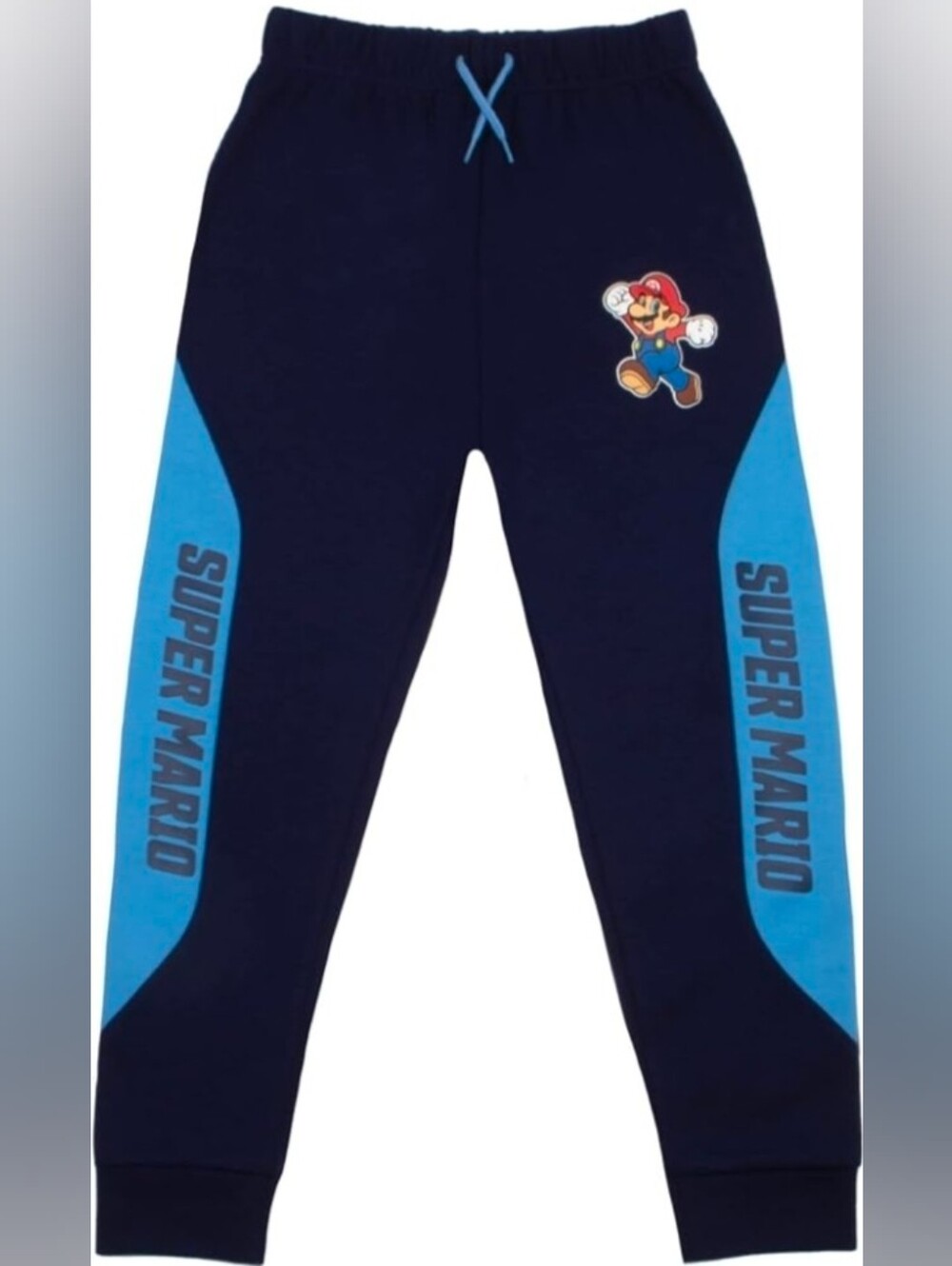 Nintendo Super Mario Kids Navy Blue Active Sweatpants Joggers